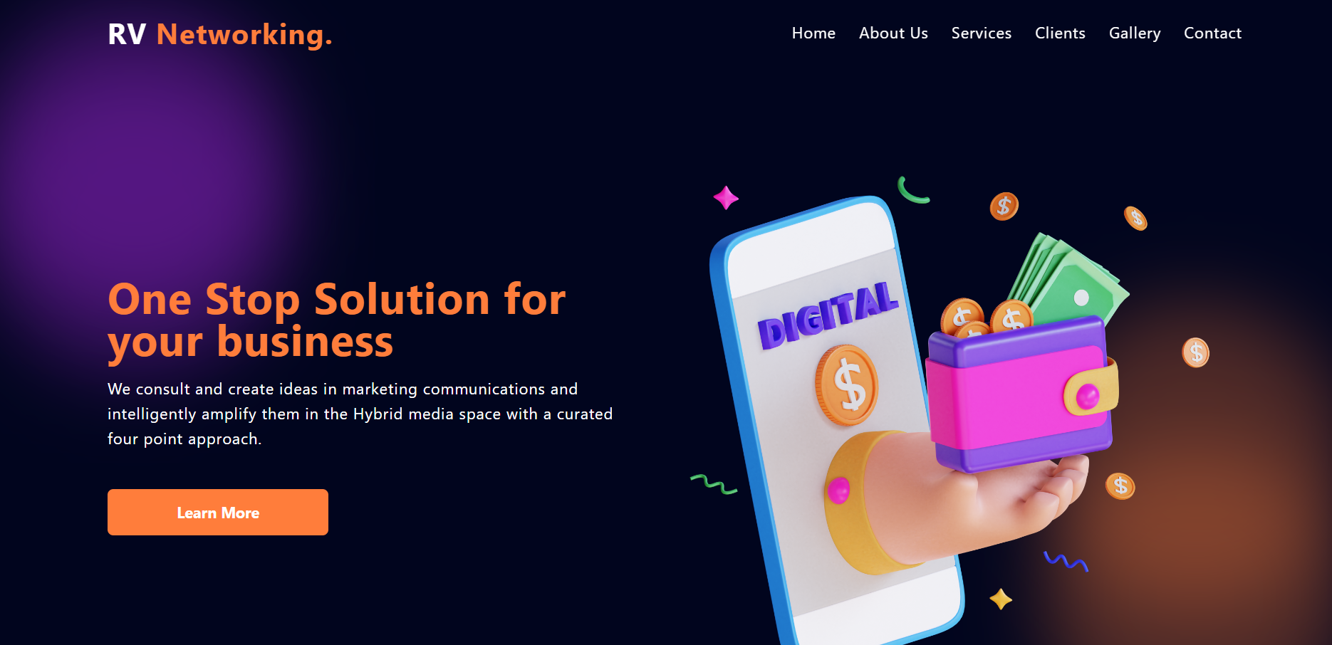 Website Design for Marketing Agency Startup